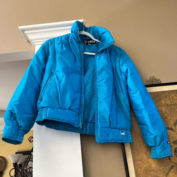 Vintage Fera ski suit Women’s Sz 10 Teal - Picture 2 of 9